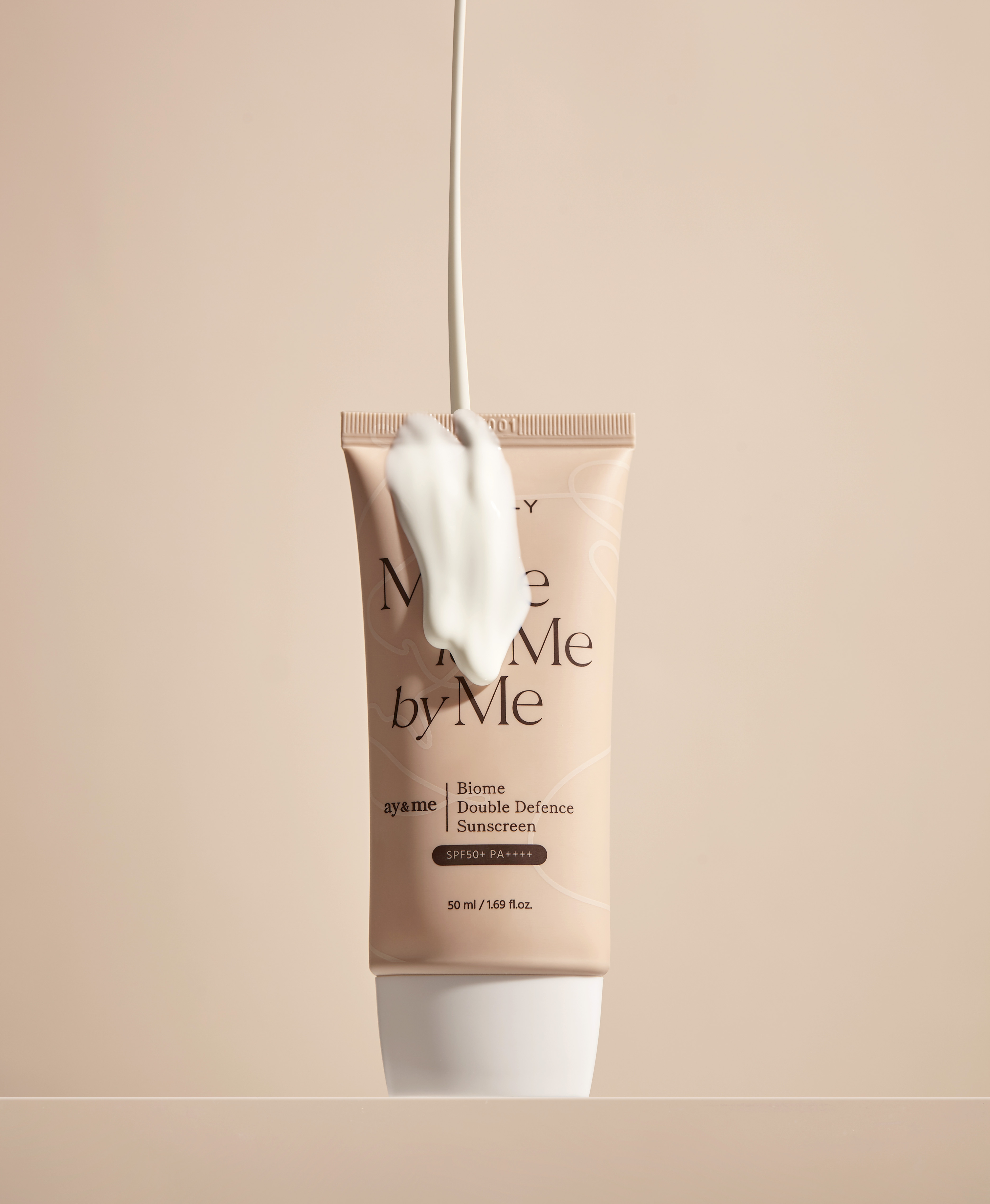 AXIS-Y Biome Double Defense Sonnenschutzcreme 50ml, weißer Tiegel mit Pumpenspender, Schutz vor UV-Strahlen