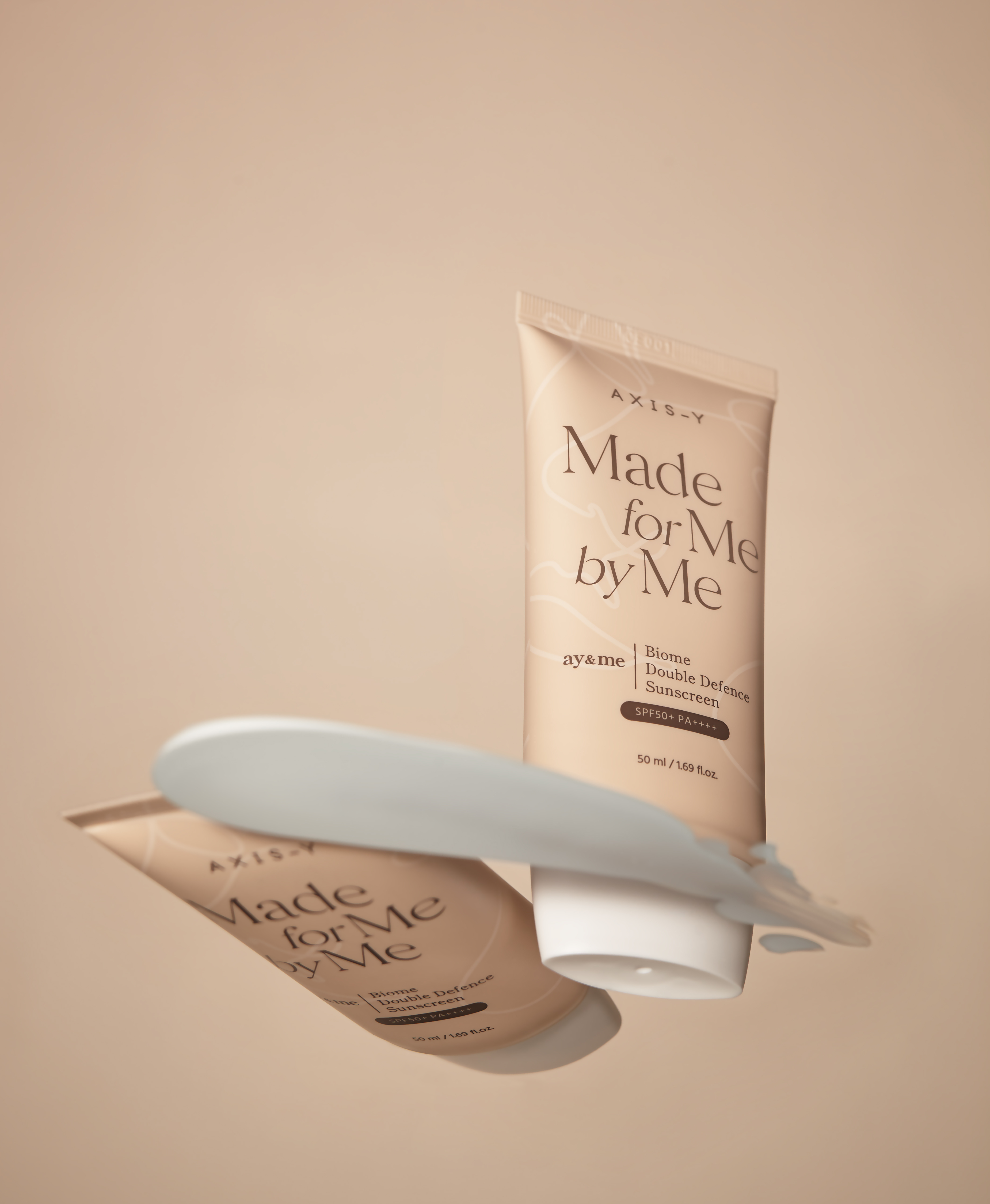 AXIS-Y Biome Double Defense Sonnencreme 50ml, lichtschutz, feuchtigkeitsspendend, für gesunde Haut, in praktischer Verpackung