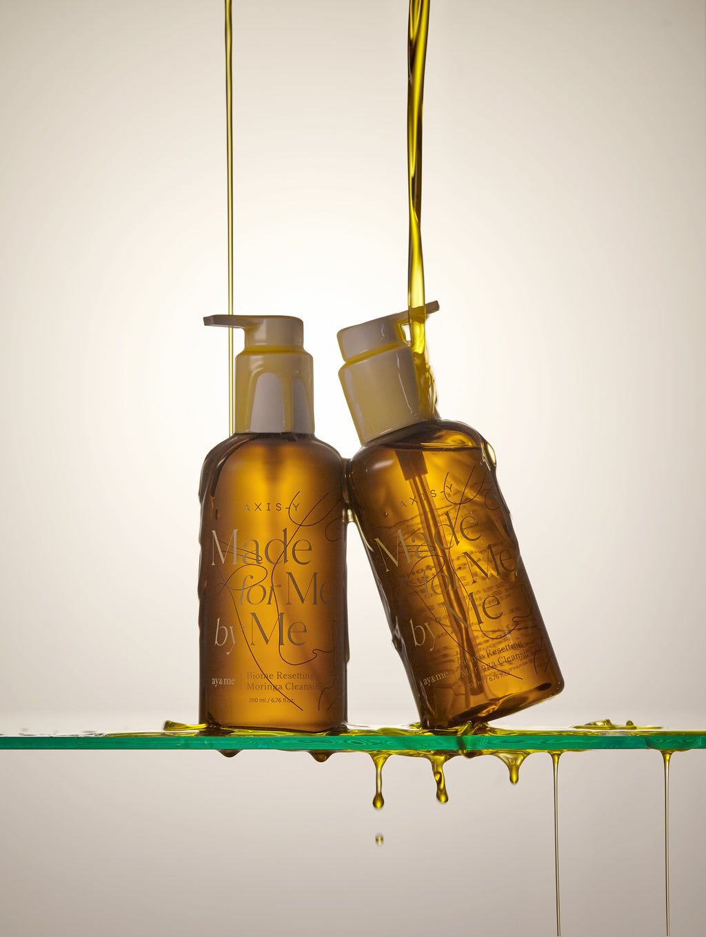 AXIS-Y Biome Resetting Moringa Reinigungsöl, 200ml, flüssige Reinigung für die Haut, natürliche Inhaltsstoffe, für reinigende Hautpflege