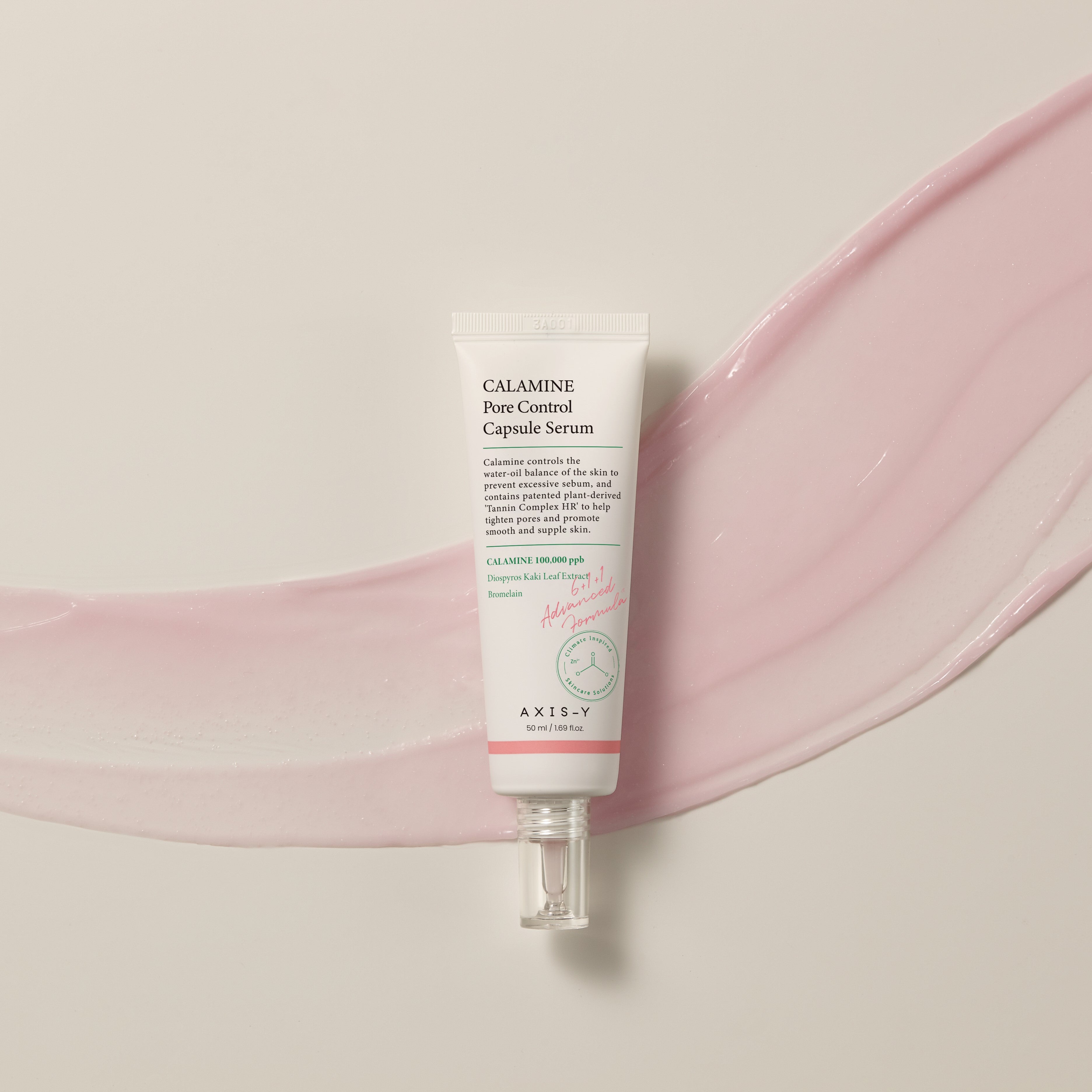 AXIS-Y CALAMINE Pore Control Serum in 50ml Flasche, Serum gegen Poren und Hautunreinheiten, mit Calamine für klare Haut