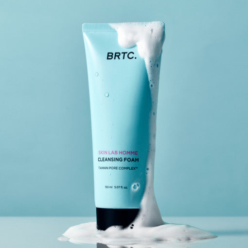BRTC Skin Lab Homme Reinigungsfoam für Männer, 150ml, sanfte Reinigung für den männlichen Hautton, cremige Textur