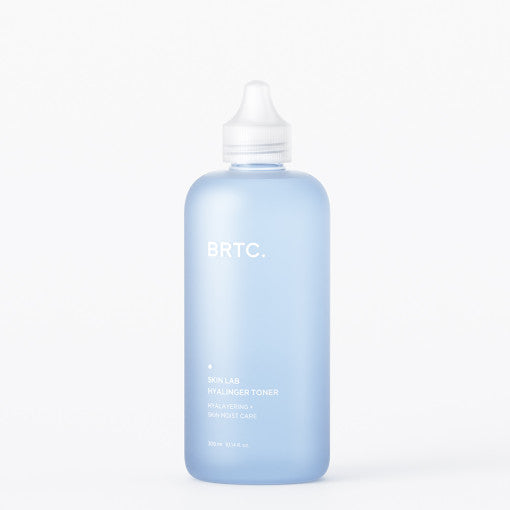 BRTC Skin Lab Hyalinger Toner in 300ml Flasche, feuchtigkeitsspendend für reine, frische Haut, auf einem weißen Hintergrund.