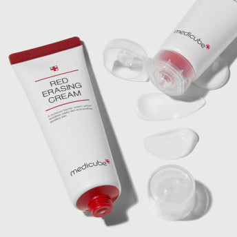 medicube Red Erasing Cream gegen Pigmentflecken, 50 ml, aufhellende Creme für klare Haut, sichtbare Textur in der Verpackung