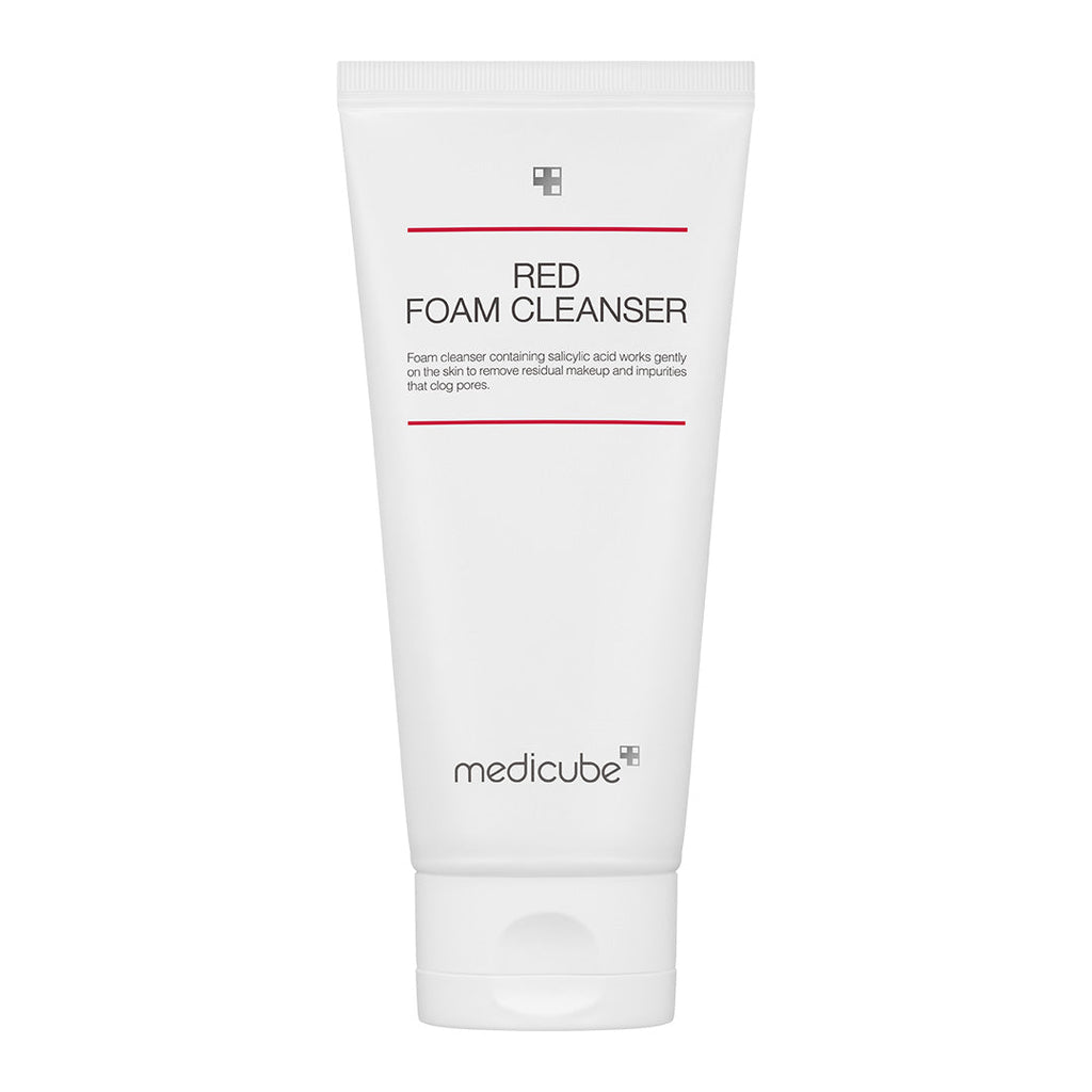 medicube Red Foam Cleanser, antibakterieller Reinigungsschaum mit Salicylsäure, für akneanfällige Haut, 120 ml