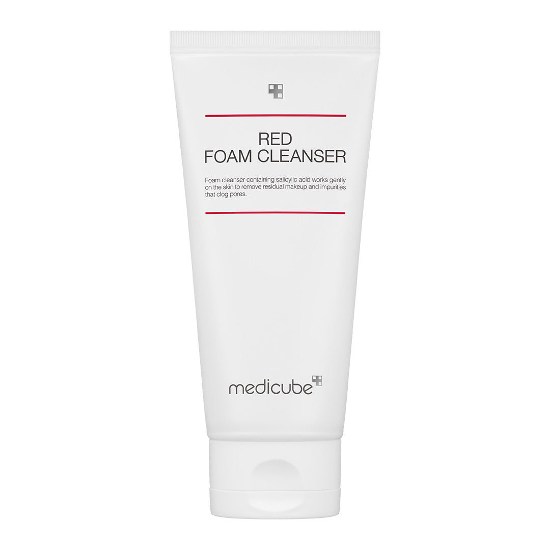 medicube Red Foam Cleanser, antibakterieller Reinigungsschaum mit Salicylsäure, für akneanfällige Haut, 120 ml