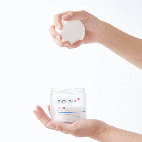 medicube Zero Pore Pad 2.0 Porenreinigende Toner-Pads für klare Haut, 70 Stück, Nahaufnahme der Produktverpackung