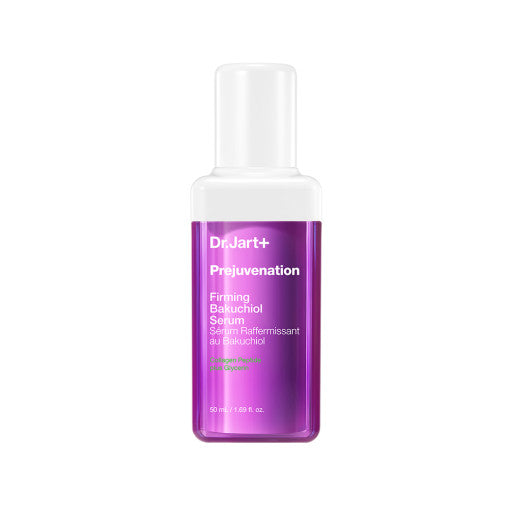 Dr.Jart+ Prejuvenation Festigendes Bakuchiol Serum in 50ml Flasche, zeigt das Produkt mit Pumpenspender auf weißem Hintergrund