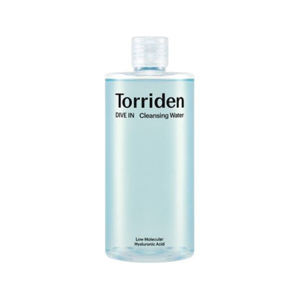 Torriden DIVE IN Reinigungswasser mit niedrigmolekularer Hyaluronsäure, 400 ml, sanftes Gesichtswasser für klare Haut