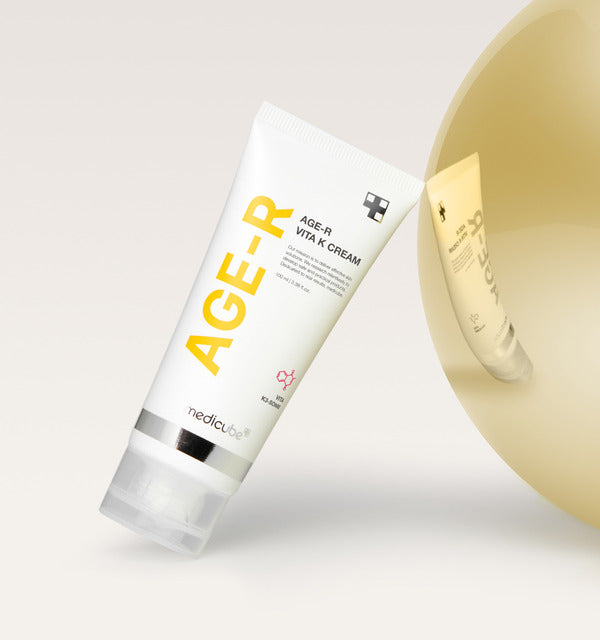 Medikube AGE-R Vita K Creme in 100 ml, vitaminreiche Pflegecreme für Gesicht mit natürlicher Textur und nachhaltiger Wirkung