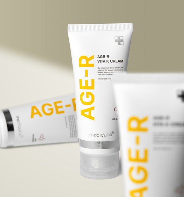 medicube AGE-R Vita K Creme, multifunktionale Vitamin K Pflegecreme in 250 ml, glatte Textur und hochwertige Inhaltsstoffe