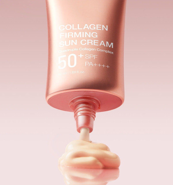 Medicube Collagen Firming Sun Cream, straffende Sonnencreme mit Kollagen und Glow-Effekt, 50 ml, Sonnenschutz für Gesicht