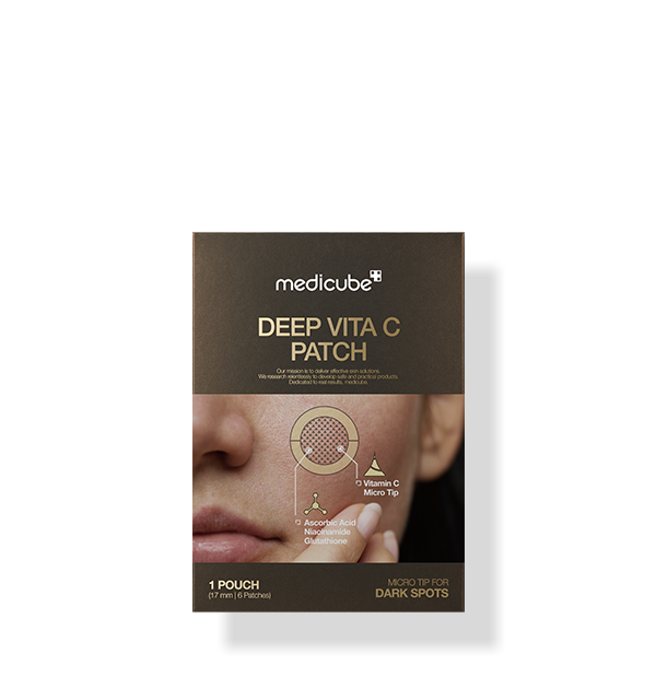 medicube Deep Vita C Patch mit Vitamin C Microdart-Patches zur Aufhellung, 6 Stück, Hautpflege und Anti-Aging.
