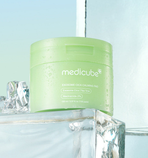 medicube Exosome Cica Calming Pad, beruhigende Cica-Tonerpads mit Nano-Exosomen, 100 Stück, feuchtigkeitsspendend und hautberuhigend