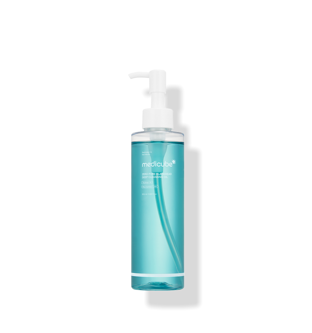medicube Zero Pore Blackhead Reinigungsöl, tiefenreinigendes Öl gegen Mitesser, 205 ml, Flasche mit Dosierspumpe