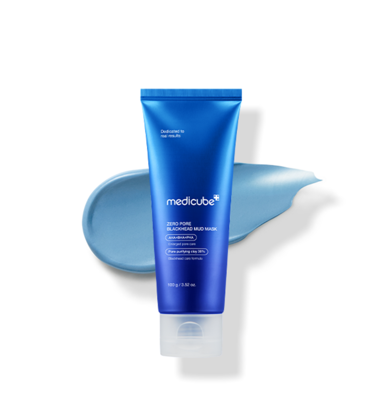 medicube Zero Pore Blackhead Mud Mask, Tonerde-Porenmaske gegen Mitesser, 100 g, glatte Haut und verstopfte Poren sichtbar