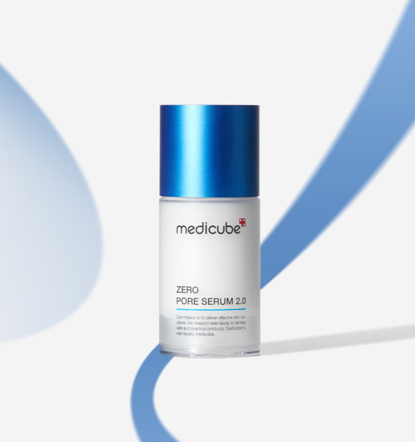 medicube Zero Pore Serum 2.0, porenverfeinerndes Serum, klare Haut, Flasche mit 37 ml Inhalt, hautpflegend und erfrischend
