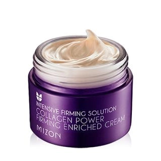 MIZON Collagen Power Firming Gesichtscreme in 50ml, cremige Textur, für straffe und gepflegte Haut, mit Kollagen.