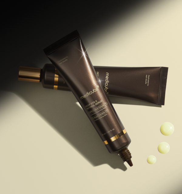 Medicube Deep Vita A Retinol Serum in 30 ml Flasche, Anti-Aging Serum mit Kollagenförderung für reife Haut, sichtbare Hautverjüngung