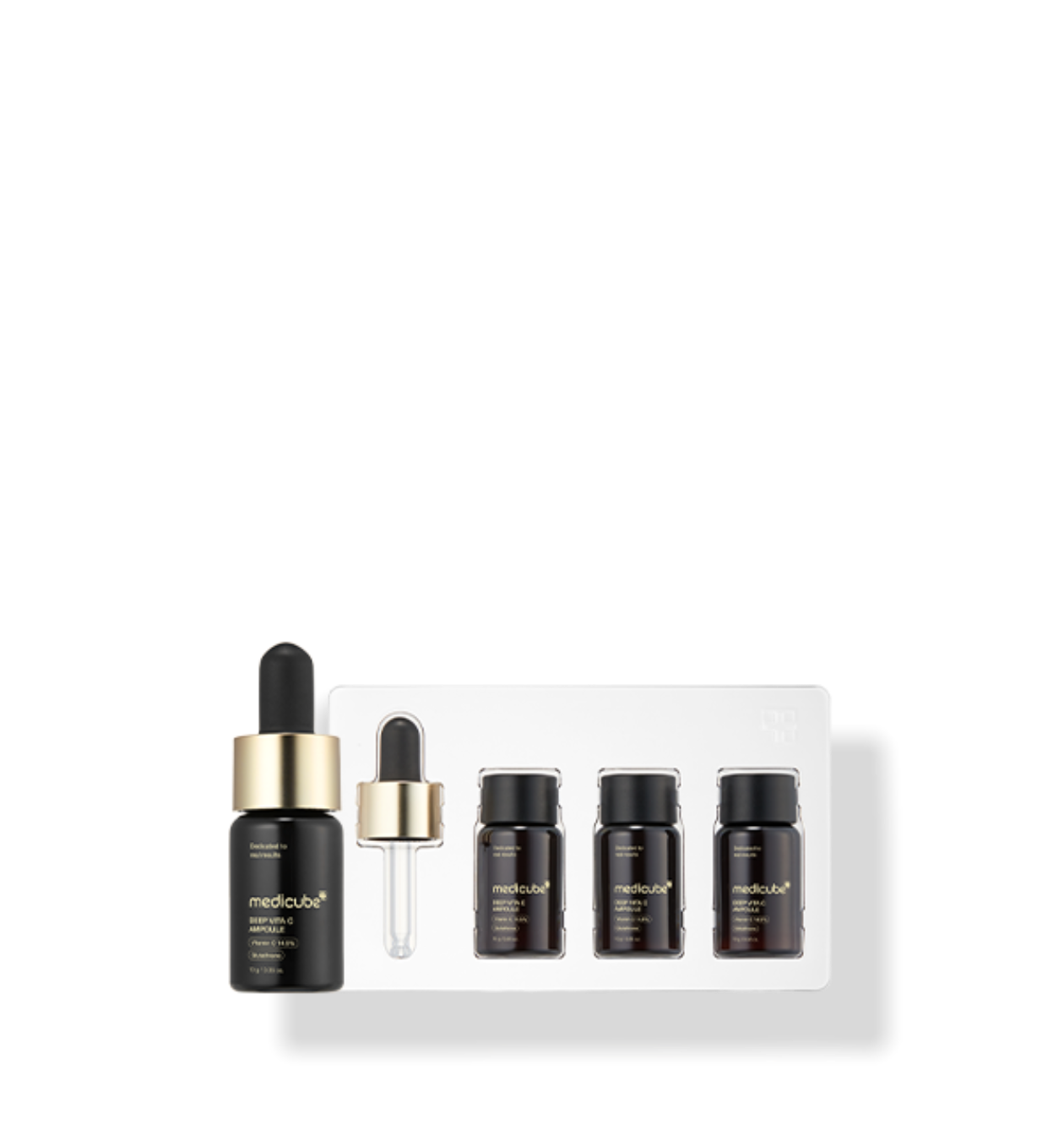Medicube Deep Vita C Ampoule, konzentrierte Vitamin C Ampoule für strahlende Haut und Aufhellung, 3 Stück, 10 g.