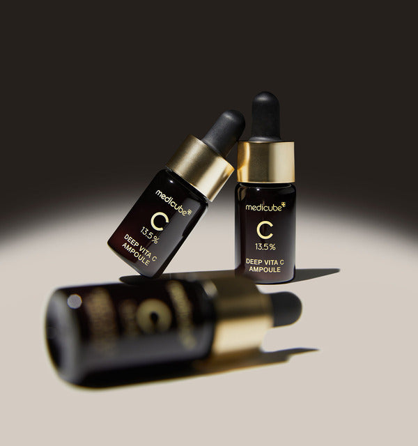 medicube Deep Vita C Ampoule, konzentrierte Vitamin C Ampoule für strahlende Haut und gleichmäßigen Teint, 3 Stück à 10 g