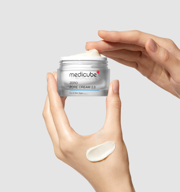 Medicube Zero Pore Cream 2.0 Porenstraffende Gesichtscreme mit Glykolsäure, 50 ml, für glatte Haut und Porenverfeinerung