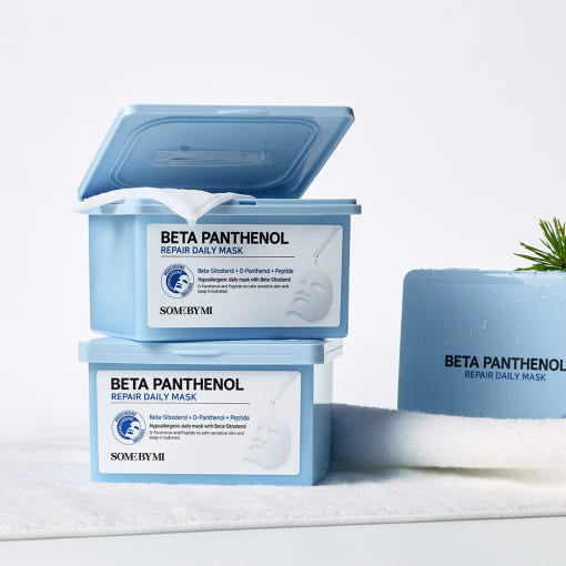 SOME BY MI Beta Panthenol Repair Daily Mask, tägliche Gesichtstuchmaske mit Beta-Panthenol für intensive Feuchtigkeitsversorgung