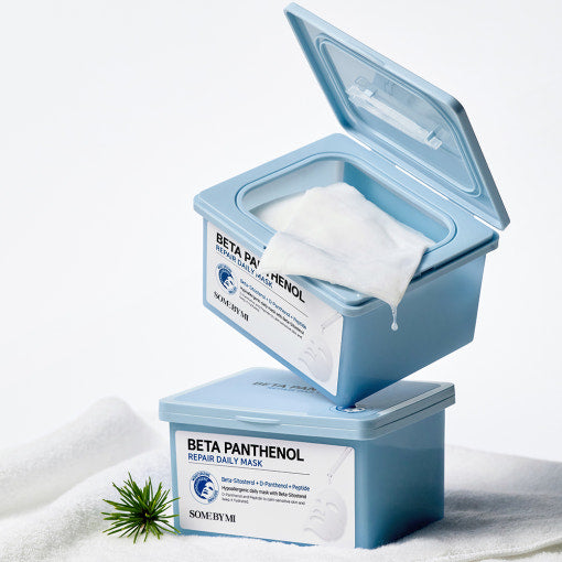 SOME BY MI Beta Panthenol Repair Daily Mask, 30 Stück, feuchtigkeitsspendende Gesichtstuchmaske mit Beta-Panthenol