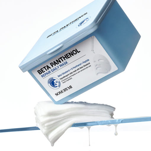 SOME BY MI Beta Panthenol Repair Daily Mask, 30 Stück, feuchtigkeitsspendende Gesichtsmaske mit Beta-Panthenol, für gepflegte Haut