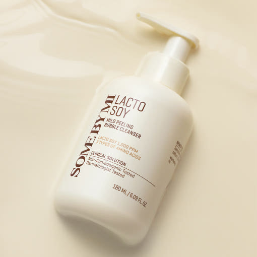 SOME BY MI Lacto Soy Mild Peeling Bubble Cleanser in 180 ml, sanfter Reinigungsschaum mit Lacto Soy für empfindliche Haut