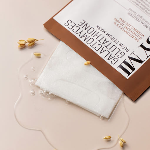 SOME BY MI Galactomyces Glutathione Glow Serum Maske, aufhellende Gesichtsmasken mit Galactomyces, 10 Stück, 22 g je Maske