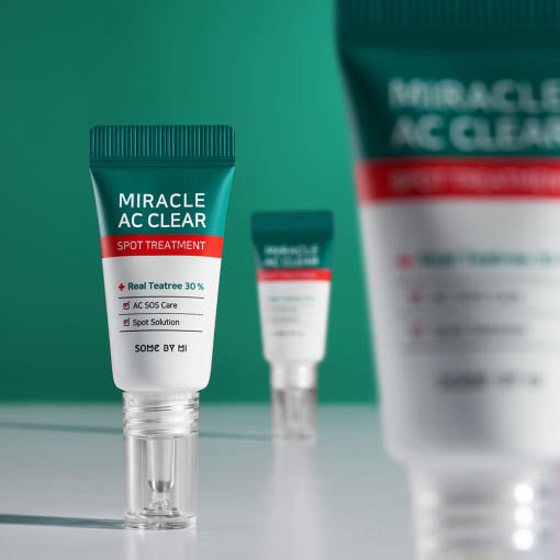 SOME BY MI Miracle AC Clear Spot Treatment Creme mit Teebaum gegen Akne, 10 ml, gezielte Akne-Pflege, sichtbare Anwendung