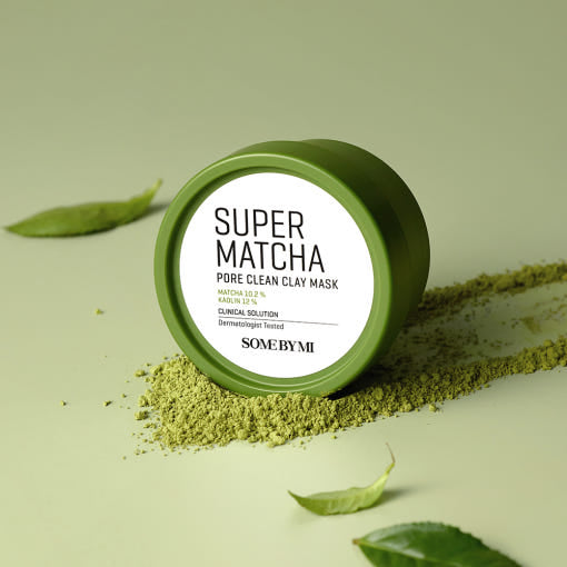 SOME BY MI Super Matcha Pore Clean Clay Mask, 100 g, in einer Packung mit grüner Tonerde und Matcha für pore Reinigung und Hautpflege