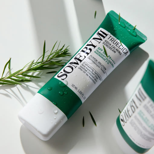 SOME BY MI Truecica Aqua Calming Suncream, beruhigende Sonnenschutzcreme mit SPF50+ PA++++, 50 ml, für empfindliche Haut