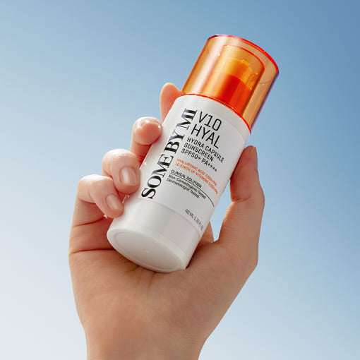 SOME BY MI V10 Hyal Hydra Capsule Sonnencreme SPF50+ PA++++ mit Hyaluronsäure, feuchtigkeitsspendend, 40 ml