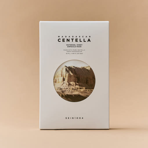 SKIN1004 Madagascar Centella Watergel Sheet Ampoule Mask, beruhigende Gesichtstuchmaske, 5 Stück, feuchtigkeitsspendend und entspannend