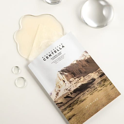 SKIN1004 Madagascar Centella Watergel Sheet Ampoule Mask, 5 Stück, beruhigende Gesichtstuchmasken mit Centella für empfindliche Haut