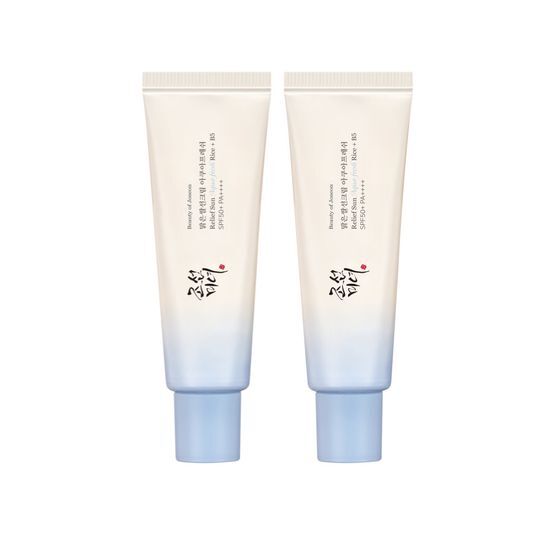 Beauty of Joseon Sonnenschutzcreme Relief Sun Aqua-fresh Rice + B5, Doppelpack, 2 x 50 ml, mit SPF50+ PA++++, Sonnenschutz für Gesicht