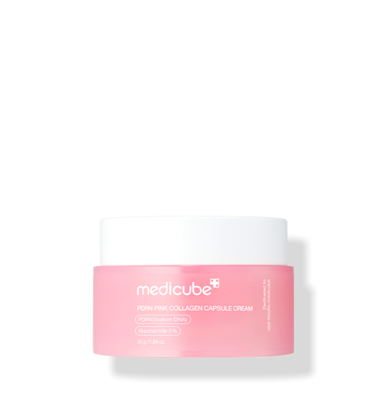 Medikube PDRN Pink Collagen Creme – feuchtigkeitsspendende Kapsel-Creme mit PDRN und Kollagen, 55 ml