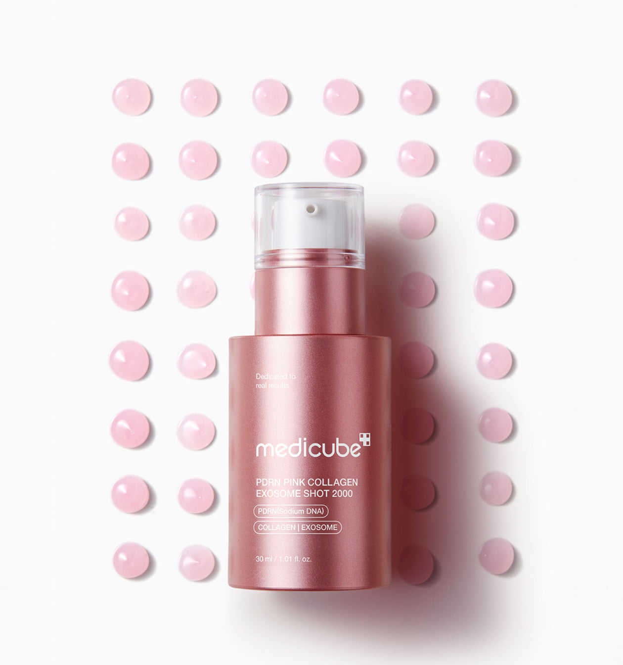 medicube PDRN Pink Collagen Exosome Ampulle für klare Haut, 30 ml, mit PDRN und Exosomen für strahlendes Hautbild