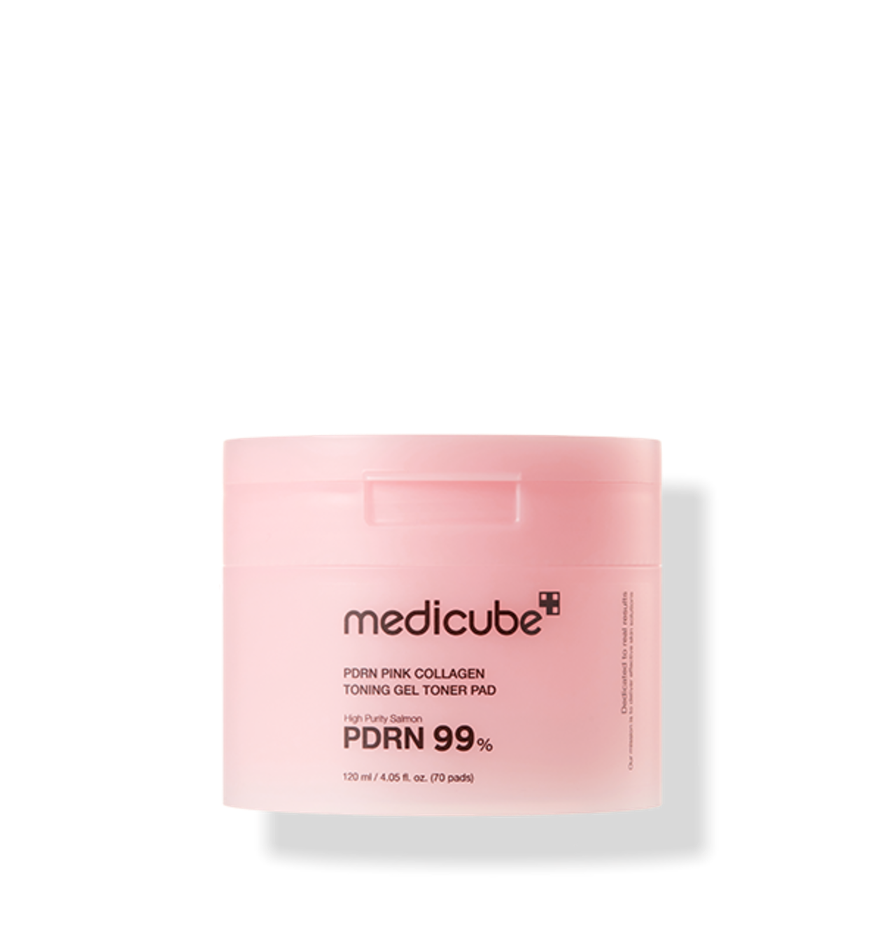 medicube PDRN Pink Collagen Gel Toner Pad, 70 aufhellende Toner-Pads mit PDRN, in einer transparenten Verpackung