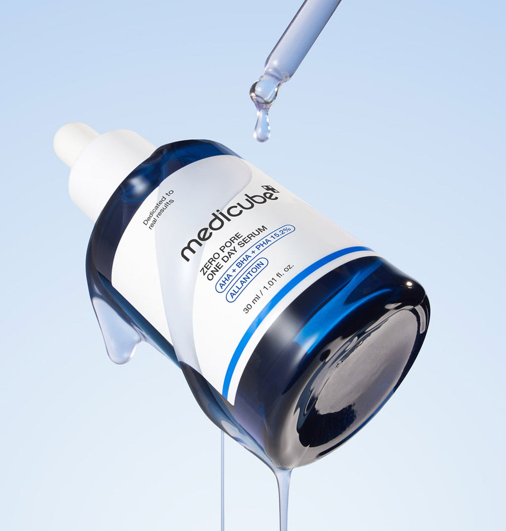 medicube Zero Pore One Day Serum, Porenstrafferendes Serum in 30 ml Flasche, glättet sofort die Haut und verfeinert die Poren