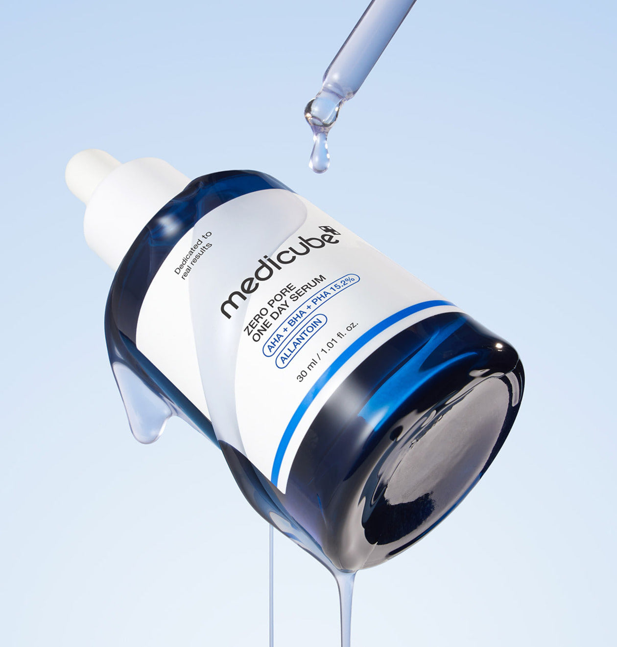 medicube Zero Pore One Day Serum, Porenstrafferendes Serum in 30 ml Flasche, glättet sofort die Haut und verfeinert die Poren