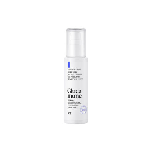 VT Glucamune Essence 100ml Flasche mit klarer, feuchtigkeitsspendender Essenz, für gesunde Hautpflege.