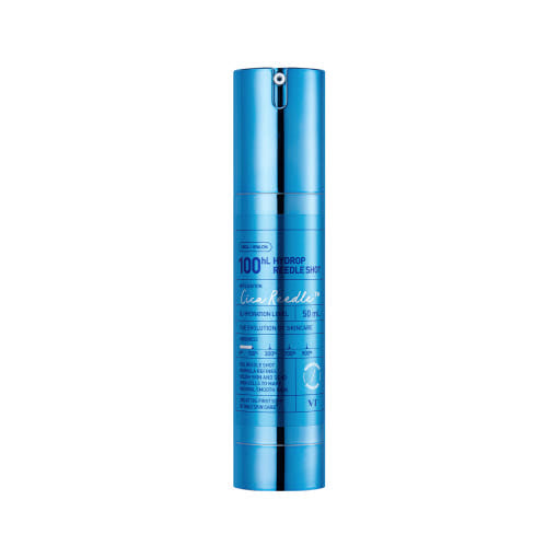 Ampulle VT Hydrop Reedle Shot 100hL 50ml mit klarer Flüssigkeit und Pipette für Hautpflege