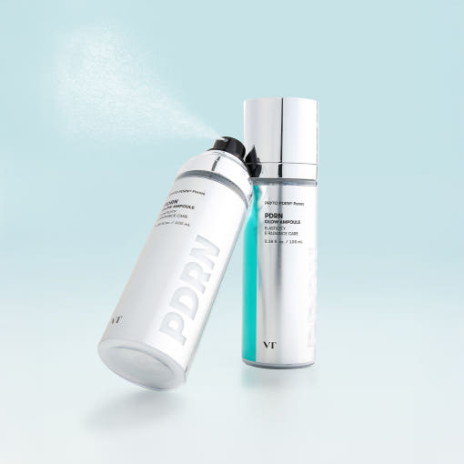 VT PDRN Glow Ampoule in 100ml Flasche, feuchtigkeitsspendende Ampulle für gesunde, strahlende Haut.