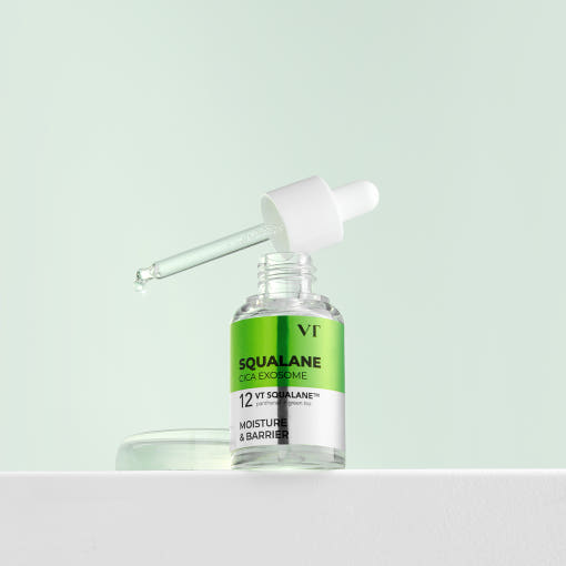 Vt S4 Feuchtigkeits-Ampulle in 30ml Flasche, intensive Feuchtigkeitsversorgung für die Haut, klare Verpackung, Produktbeschreibung sichtbar