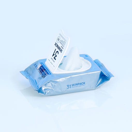 VT Smooth 31°C Hautpflege-Maske, 210g, sichtbare Verpackung mit 100 Einzelmasken für die Gesichtspflege.
