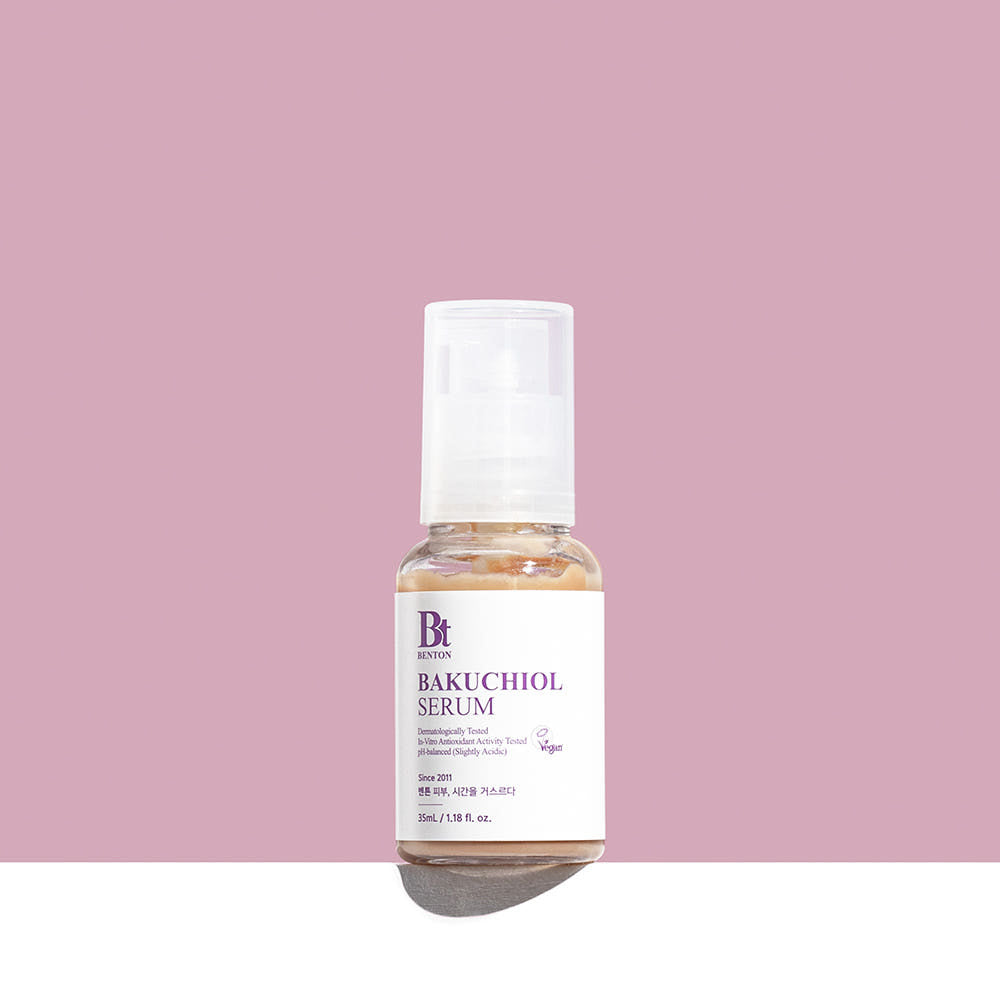Benton Bakuchiol Serum in 35ml Flasche, Hautpflege Serum mit natürlichem Bakuchiol für glatte, gepflegte Haut.