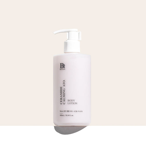 Benton Ceramide Calming Ato Body Lotion in 300ml Flasche, feuchtigkeitsspendende Körperlotion mit Ceramiden für empfindliche Haut