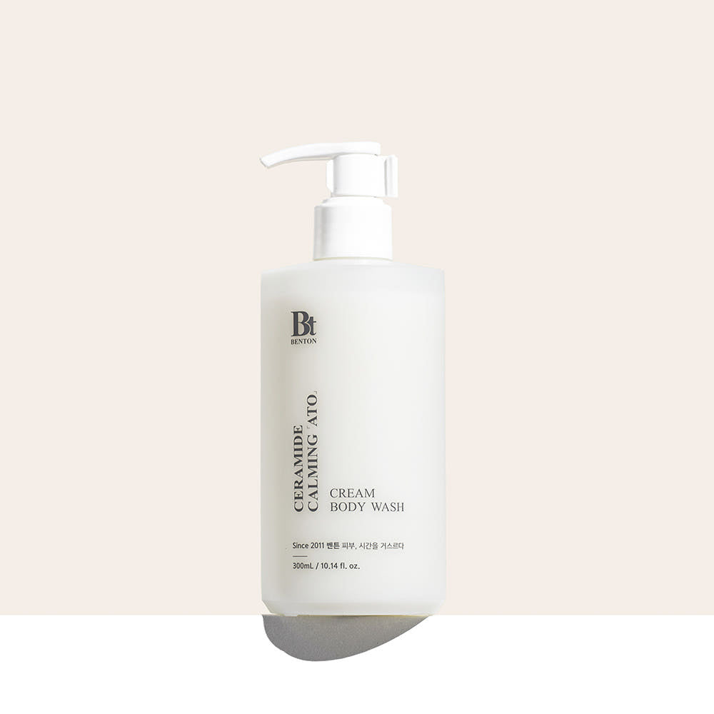 Benton Ceramide Calming Ato Duschgel in 300ml Flasche, sanfte Reinigung und beruhigende Pflege für die Haut